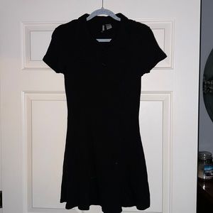 H&M black collared dress